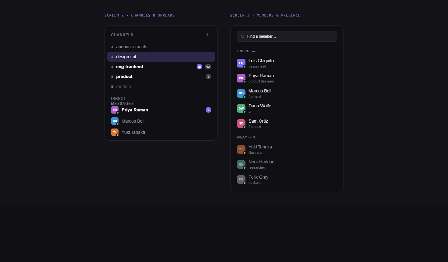 ChatSphere — screen 2