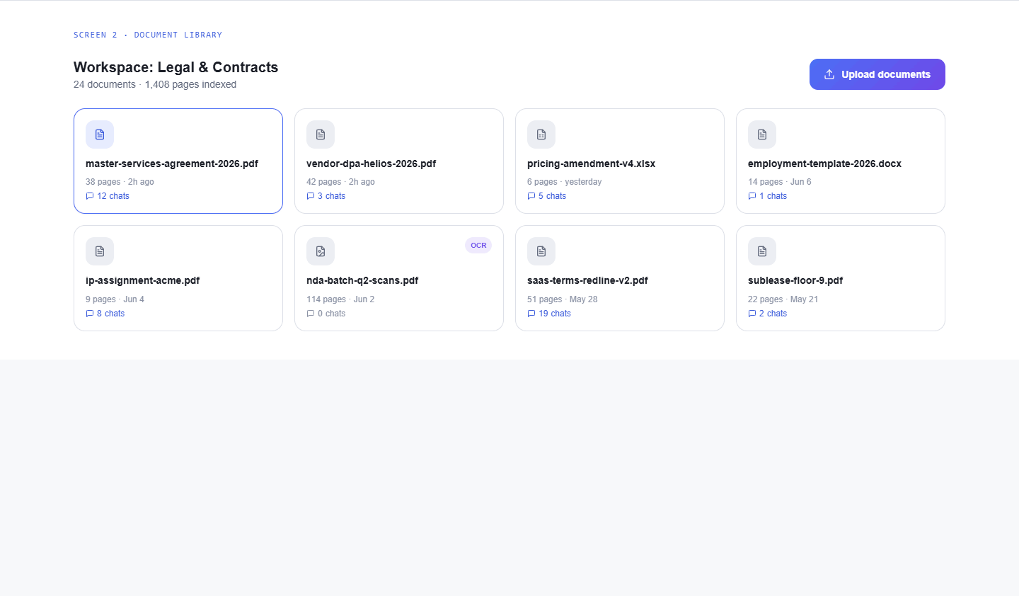 DocuMind — screen 2