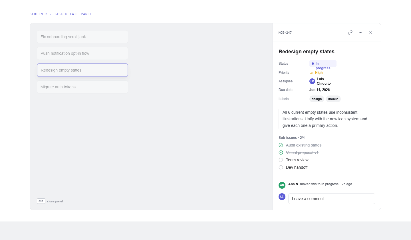 TeamFlow — screen 2