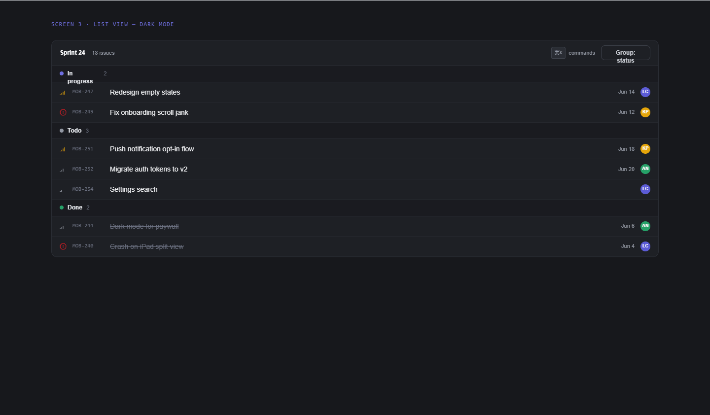 TeamFlow — screen 3